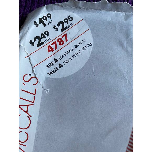 McCalls 4787 top shorts sewing pattern sz xs s - Picture 2 of 6